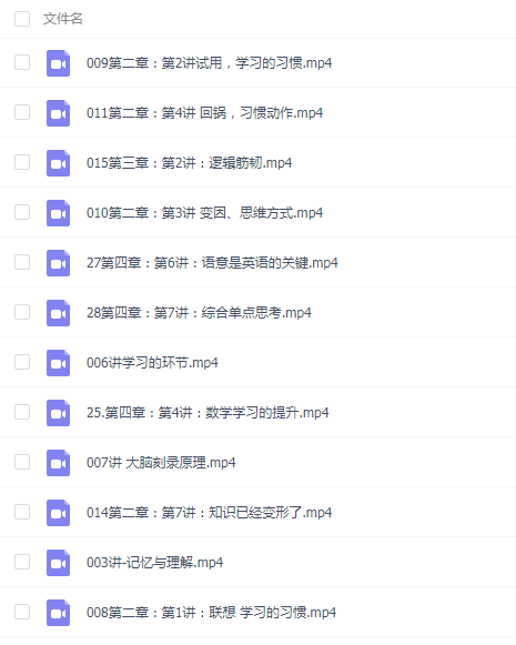 如何学习数学语文英语一切学科的底层方法论28讲视频课程百度云网盘下载